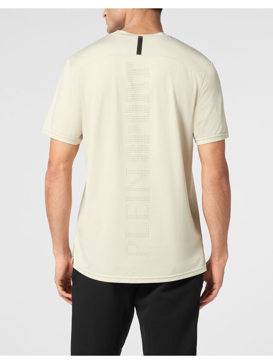 Plein Sport Plein Sport T-Shirt 22969 Beżowy Regular Fit