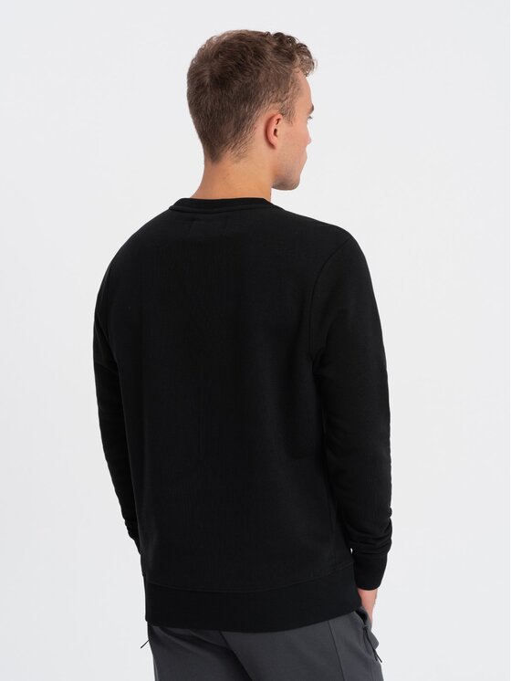 Ombre Ombre Mikina OM-SSPS-0156 Černá Regular Fit