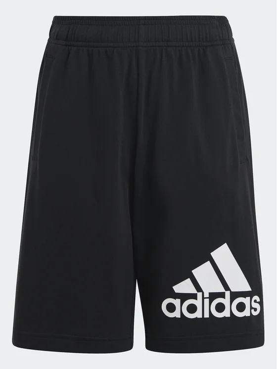 adidas Sportshorts Essentials Big Logo Cotton Shorts HY4718 Schwarz Regular Fit