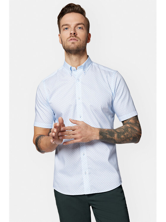 Lancerto Lancerto Koszula Milena KO073123000046 Błękitny Slim Fit