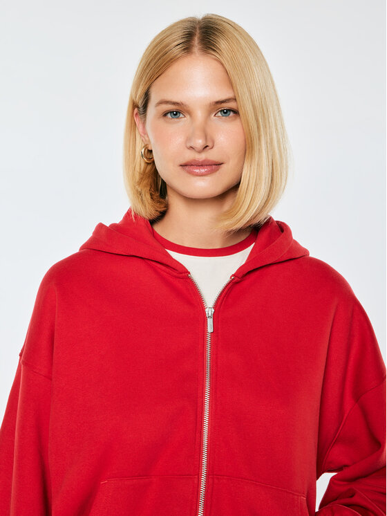 BIG STAR BIG STAR Bluza JOKASTA Czerwony Comfort Fit