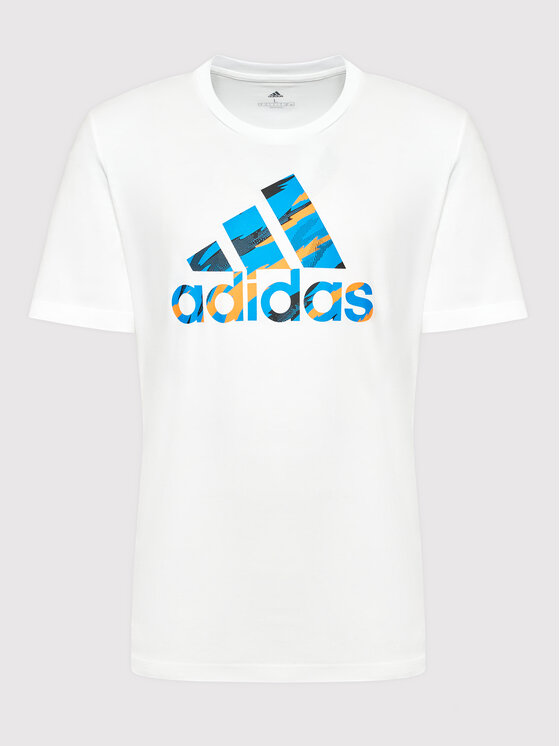 adidas T-shirt Essentials Single Jersey Camo Print HE4375 Bianco ...