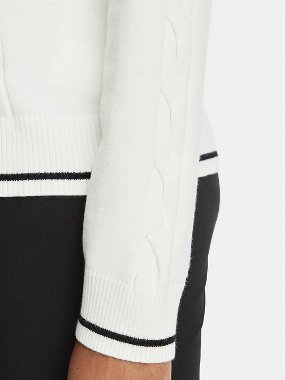 Liu Jo Sport Liu Jo Sport Sweter TF6189 MS63L Kremowy Regular Fit