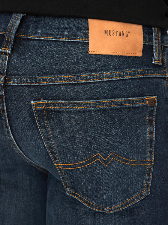 Mustang Mustang Jeansy Tramper 1013717 Tmavomodrá Straight Leg