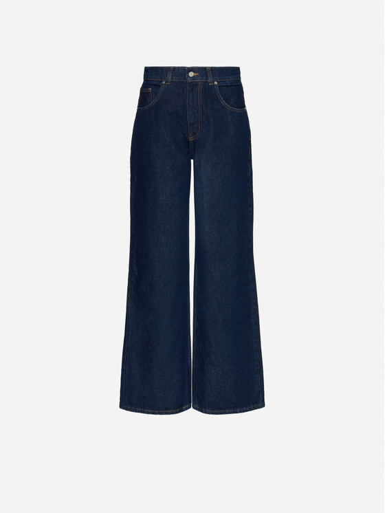 La Mania La Mania Jeansy JONELLE Granatowy Basic Fit