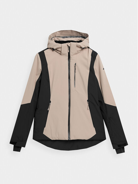 4F 4F Lyžiarska bunda 4FAW23TTJAF340 Hnedá Slim Fit