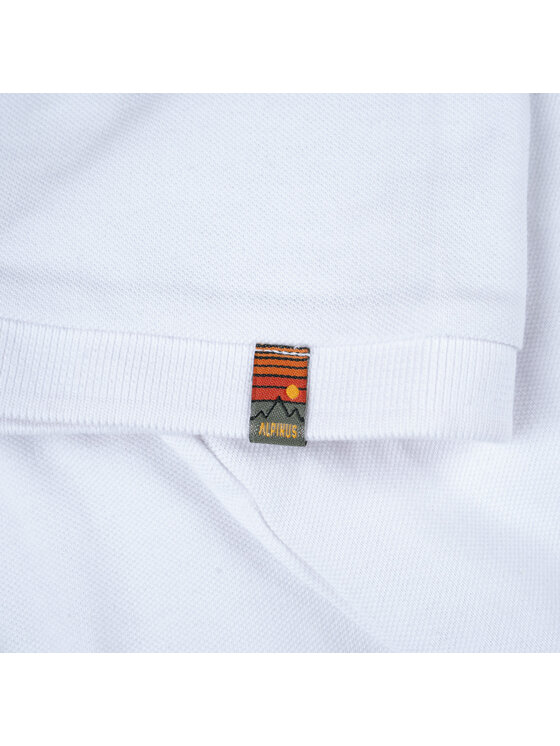 Alpinus Alpinus Polo Sherali Biały Regular Fit