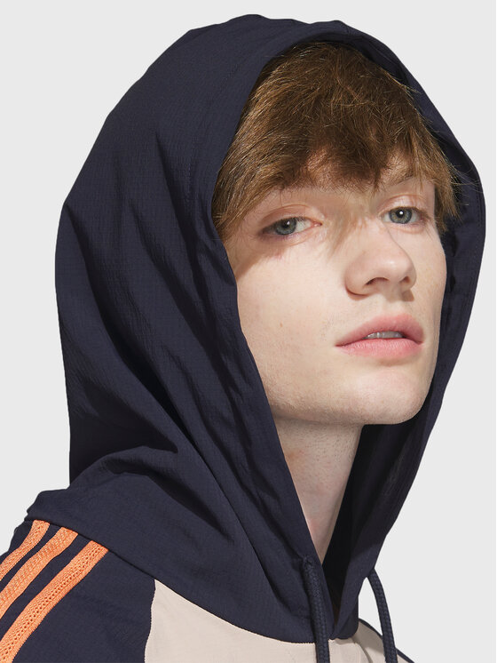 adidas adidas Bluza SST Hooded Windbreaker IC5537 Brązowy Regular Fit