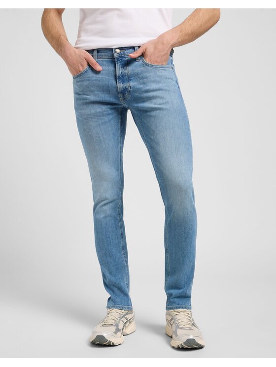 Lee Lee Jeansy LUKE Niebieski Slim Fit