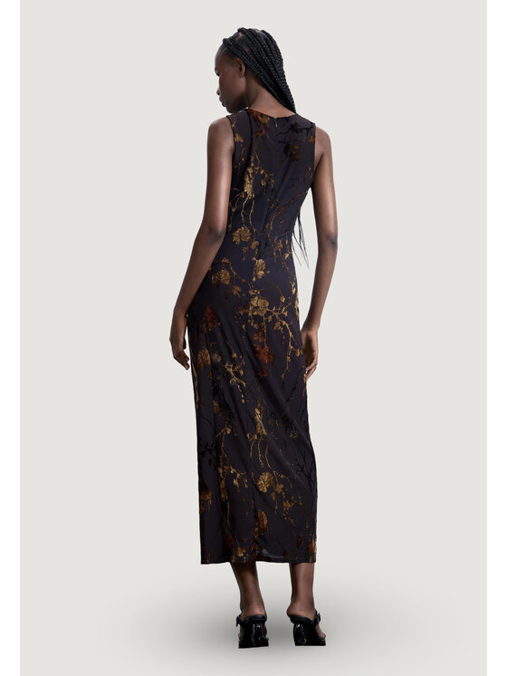 Desigual Desigual Vestito da giorno VEST_COLMA Marrone Egg Fit