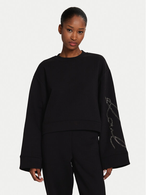 Női Pulóver KARL LAGERFELD, Méret: S, Fekete, 245W1800