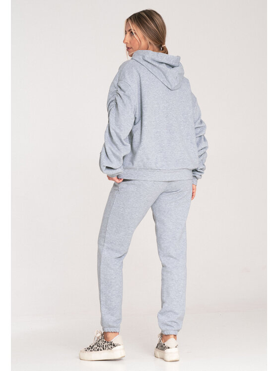 FIGL FIGL Teplákové nohavice M1056 Sivá Jogger Fit