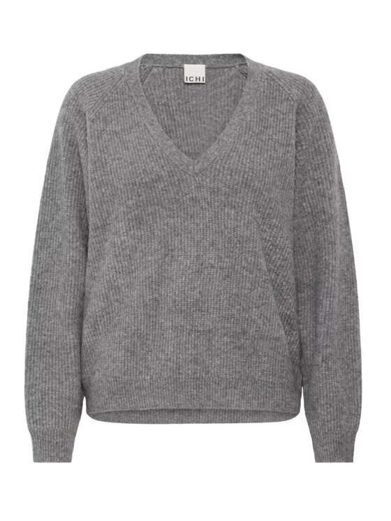 ICHI ICHI Maglione Maglia ihdasila ls2 Grigio Regular Fit