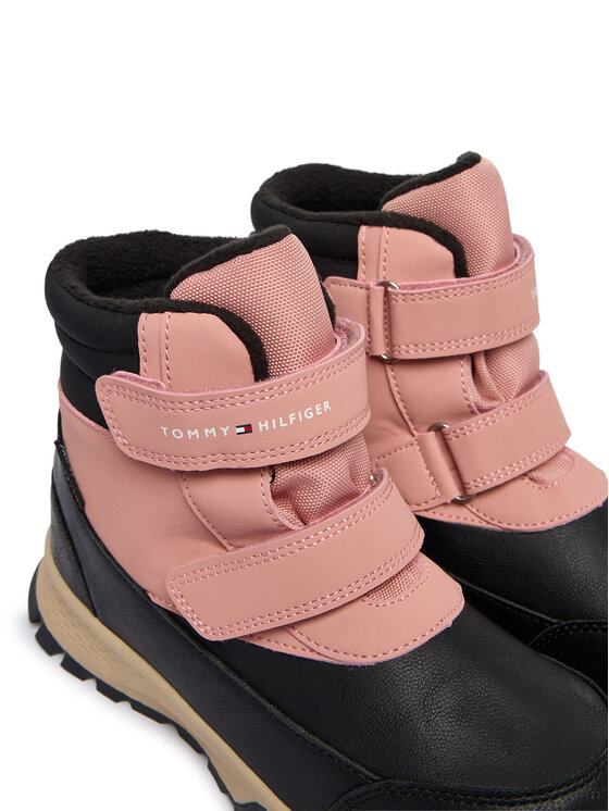 Tommy Hilfiger Tommy Hilfiger Hótaposó Velcro Bootie T1A5-34048-1592 S Fekete