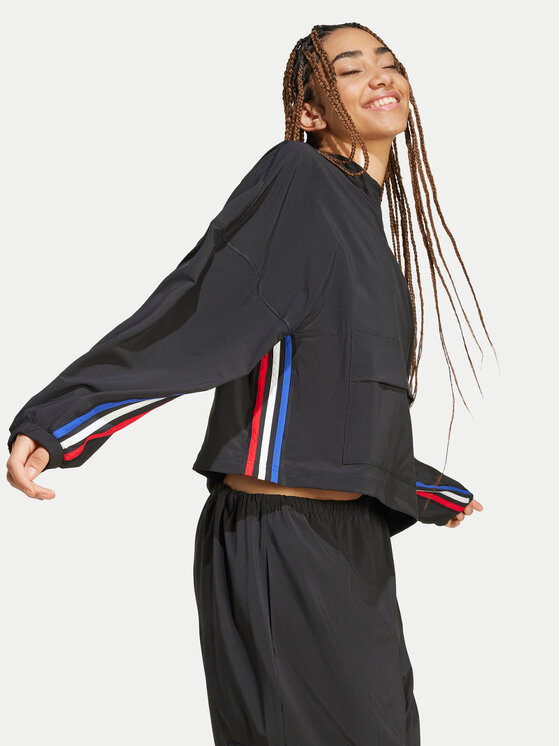 adidas adidas Majica dugih rukava Express IX3742 Crna Loose Fit