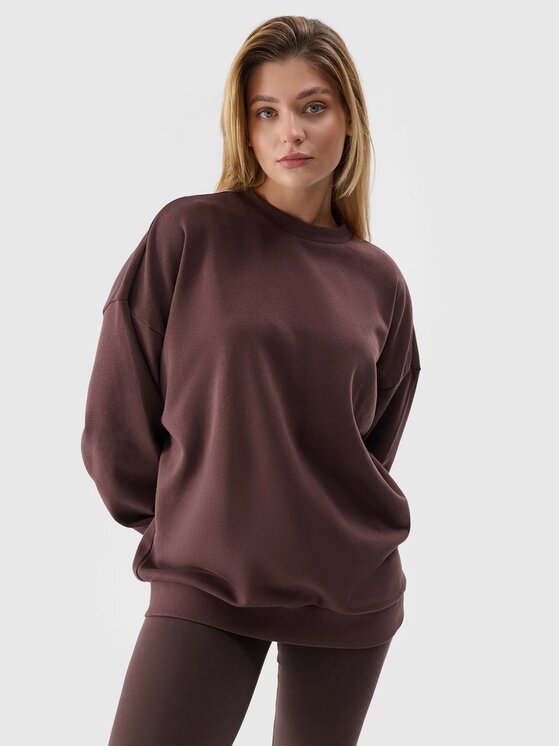 4F 4F Felpa 4FWSS24TSWSF1055 Marrone Oversize