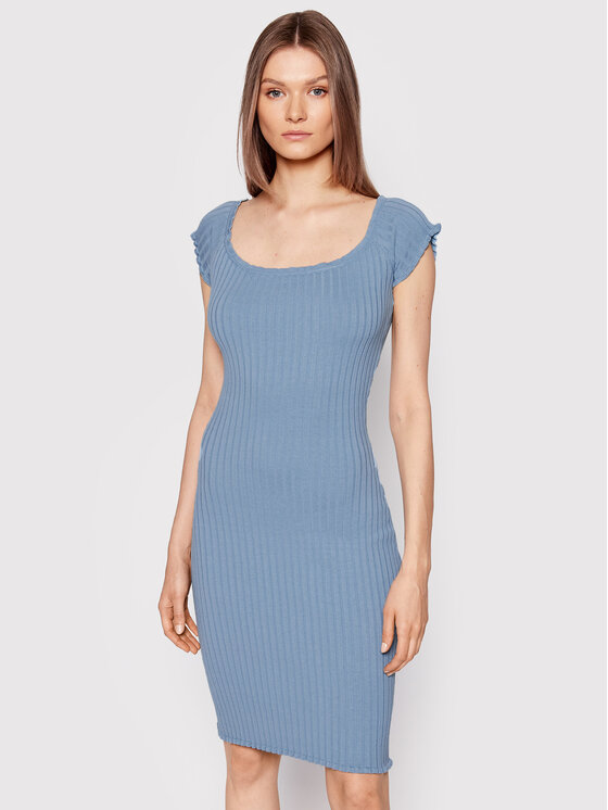 Vestito di maglia W2YK54 Z30L1 Blu Slim Fit