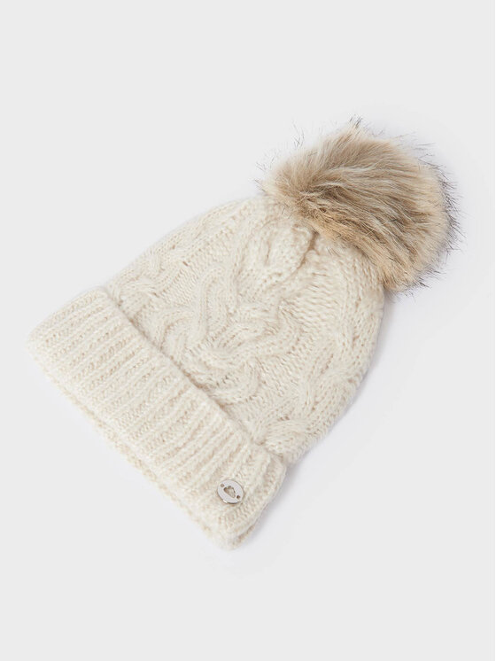 Completo cappello, sciarpa e guanti 10344 Beige