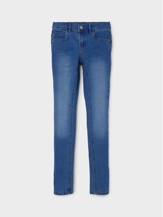 NAME IT Blugi 13208871 Albastru Skinny Fit