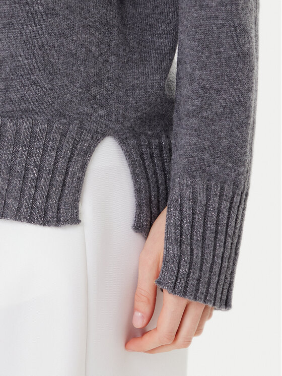 TWINSET TWINSET Rollkragenpullover 252TP3582 Grau Loose Fit