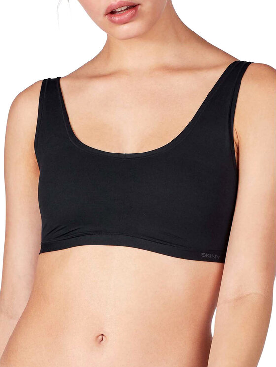 Skiny Skiny Sada 2 podprsenek Bra Top 080076 Černá Slim Fit