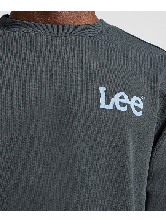 Lee Lee Bluza 112363886 Szary Regular Fit