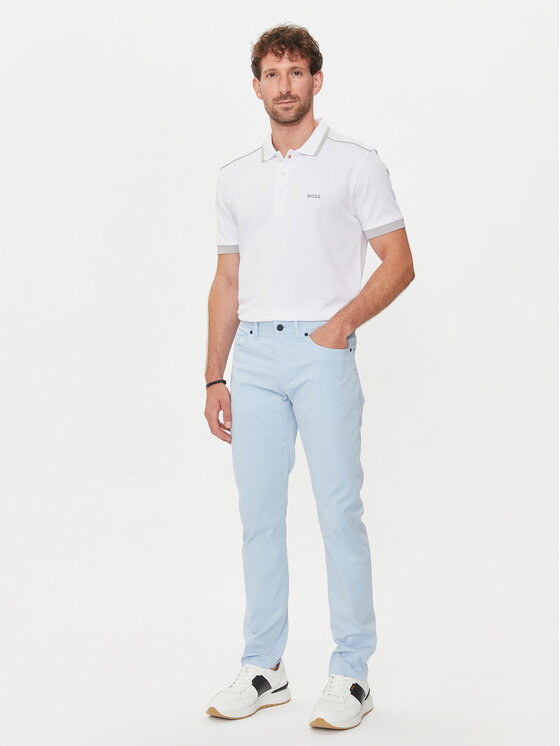 BOSS Boss Jeans hlače Delaware3-1-20 50505445 Svetlo modra Slim Fit