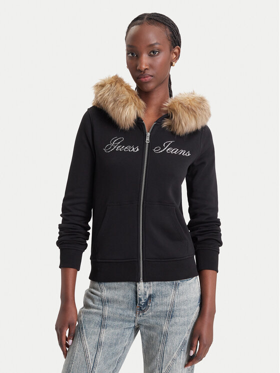 Guess Jeans Guess Jeans Bluza 184164 Czarny Classic Fit