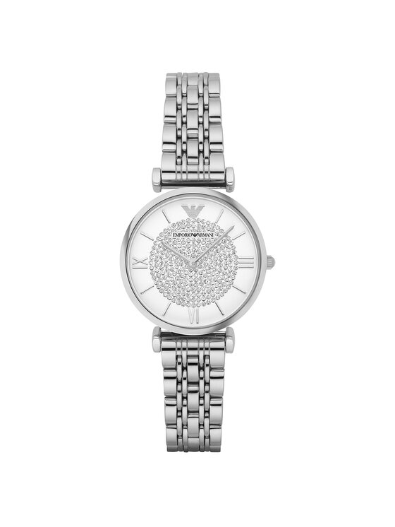 Emporio Armani Montre Gianni T-Bar AR1925 Argent • Modivo.fr