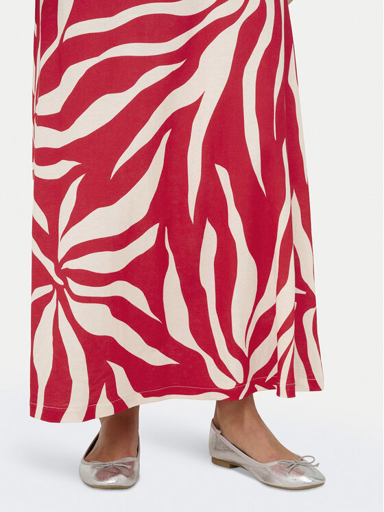 ONLY ONLY Gonna maxi Chigo Sakura 15366894 Rosso Regular Fit