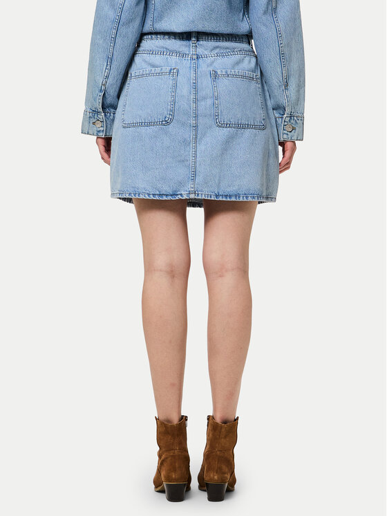 Pieces Pieces Jeans suknja Sky 17155880 Plava Regular Fit