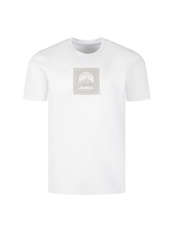 Cross Jeans Cross Jeans T-Shirt 16167-008 Biały Regular Fit