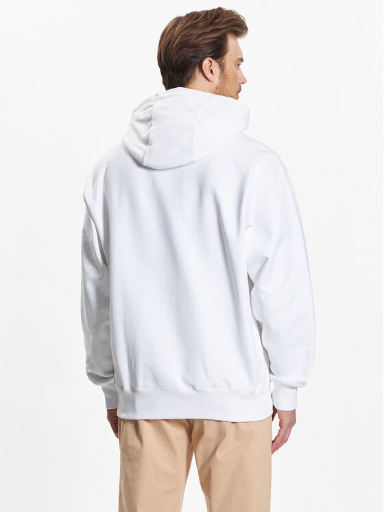 BOSS Boss Pulóver 50485316 Fehér Oversize