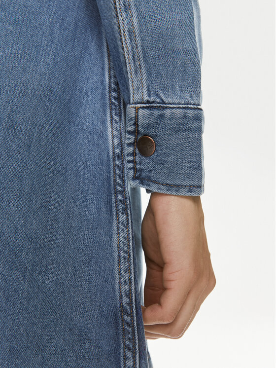 Wrangler Wrangler Sukienka jeansowa 112350340 Niebieski Regular Fit