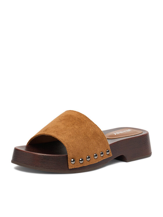 JENNY JENNY Παντόφλες CEO-WSS2608-01 Καφέ