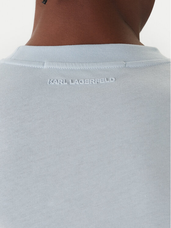 KARL LAGERFELD KARL LAGERFELD Tricou 755710 561224 Albastru celest Regular Fit