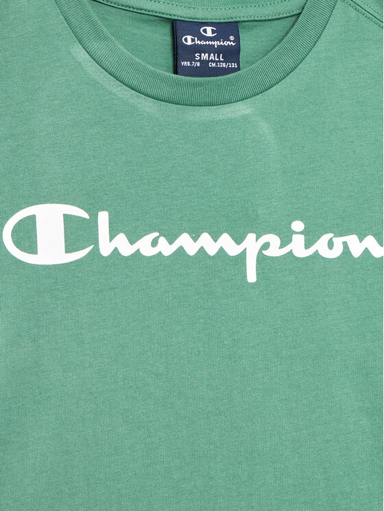 Champion Champion T-Shirt 306329 Zielony Regular Fit