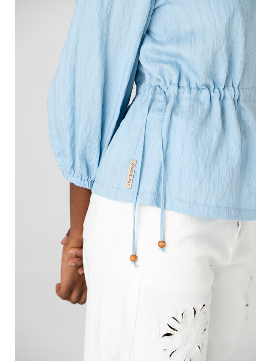 blue shadow blue shadow Bluzka Kora Niebieski Regular Fit