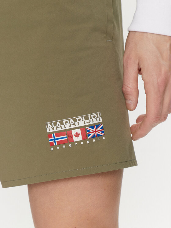 Napapijri Napapijri Szorty kąpielowe V-Sahtu NP0A4HON Zielony Regular Fit