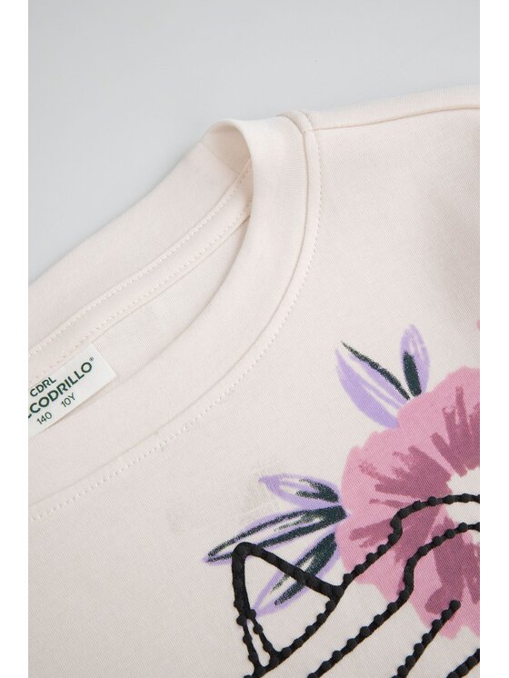 Coccodrillo Coccodrillo T-Shirt ZC5143201FGJ-003 Écru Regular Fit