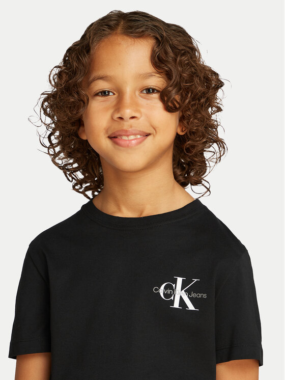 Calvin Klein Jeans Calvin Klein Jeans T-shirt Monologo IU0IU00678 Crna Regular Fit