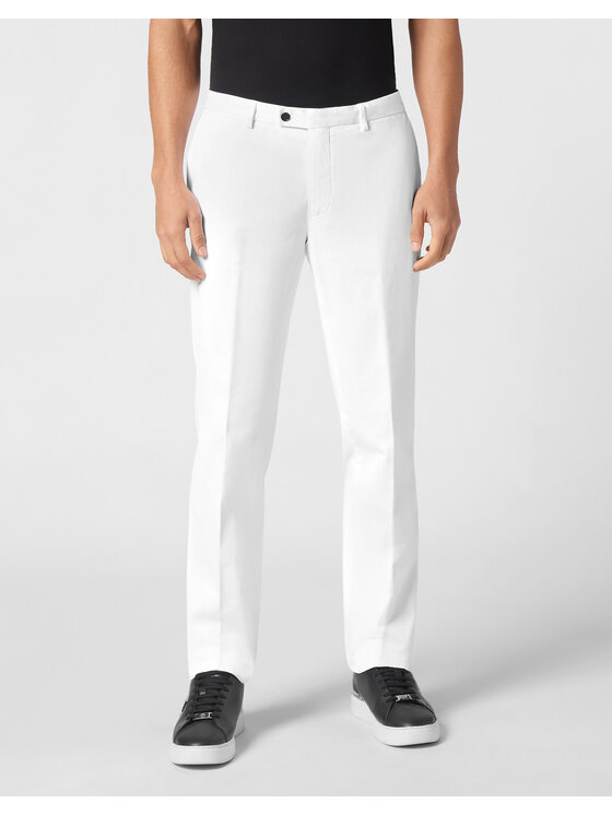 PHILIPP PLEIN PHILIPP PLEIN Pantaloni chino 20139 Bianco Chino Fit