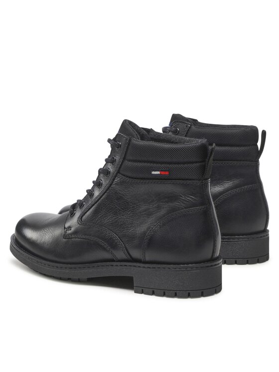 Tommy Jeans Tommy Jeans Scarponcini Classic Short Lace Up Boot EM0EM01057 Nero