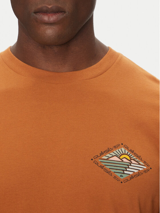 Quiksilver Quiksilver T-Shirt EQYZT08038 Brązowy Regular Fit