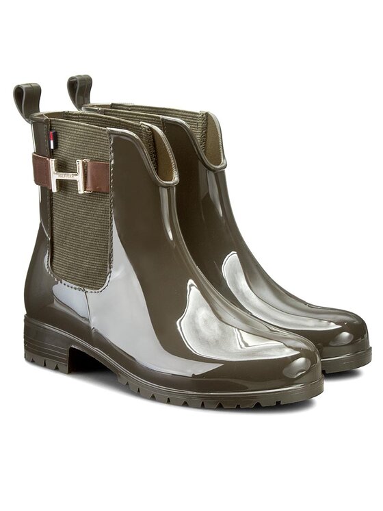 Tommy Hilfiger Kalosze Oxley 7R FW56821567 Zielony Modivo.pl