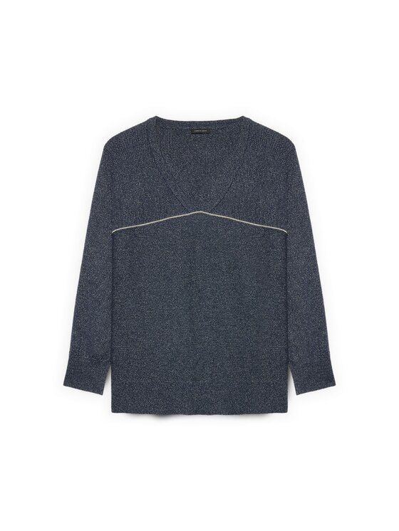 Fiorella Rubino Fiorella Rubino Cardigan M766L008151N034 Blu A-Line Fit