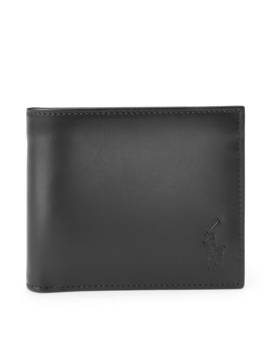 Polo Ralph Lauren Velika moška denarnica Mpolo Sp24 Del2 405845398001 Črna