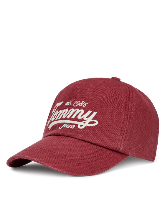 Șapcă Tommy Hilfiger Archive Script AM0AM13550 Roșu
