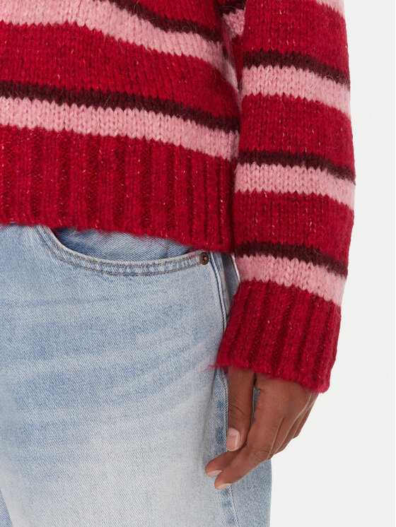 Tommy Jeans Tommy Jeans Pullover Badge DW0DW21679 Rot Relaxed Fit