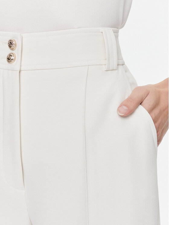 Babylon Babylon Pantaloni din material S00534 Écru Regular Fit